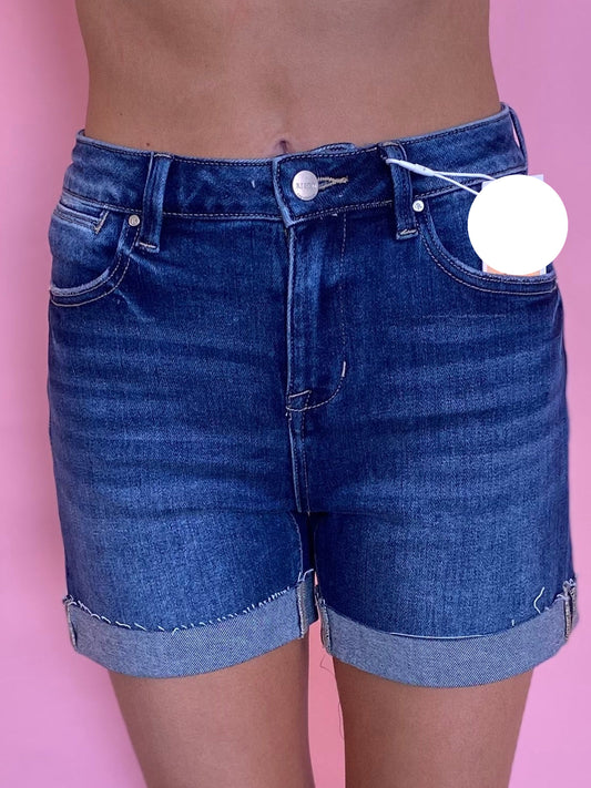 HIGH RISE CUFFED SHORTS