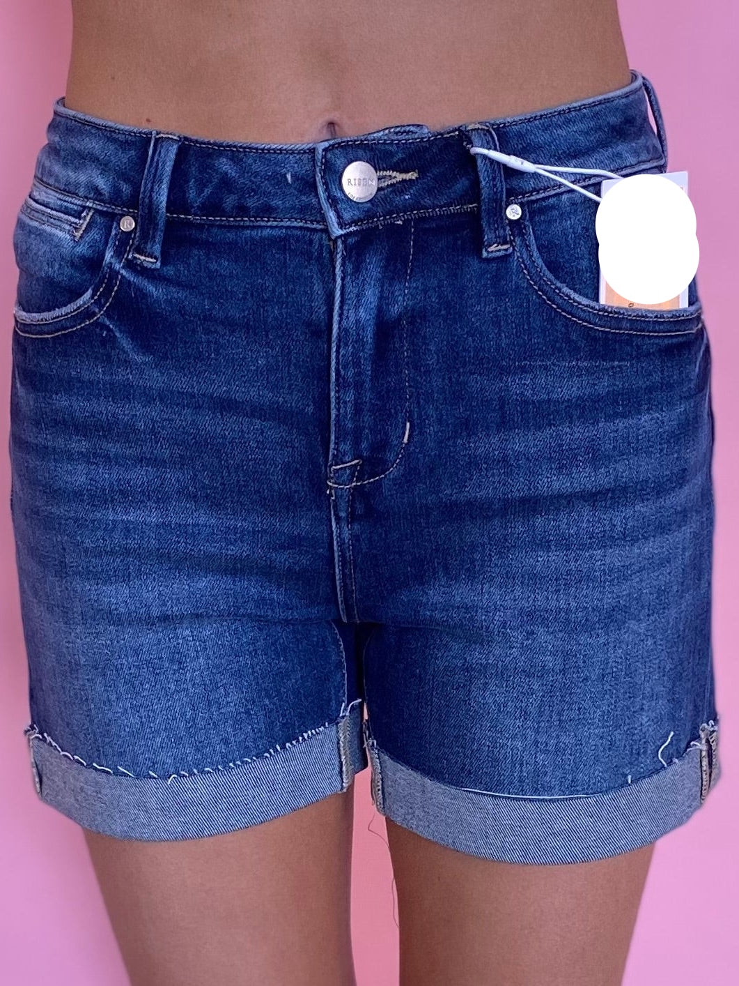 HIGH RISE CUFFED SHORTS