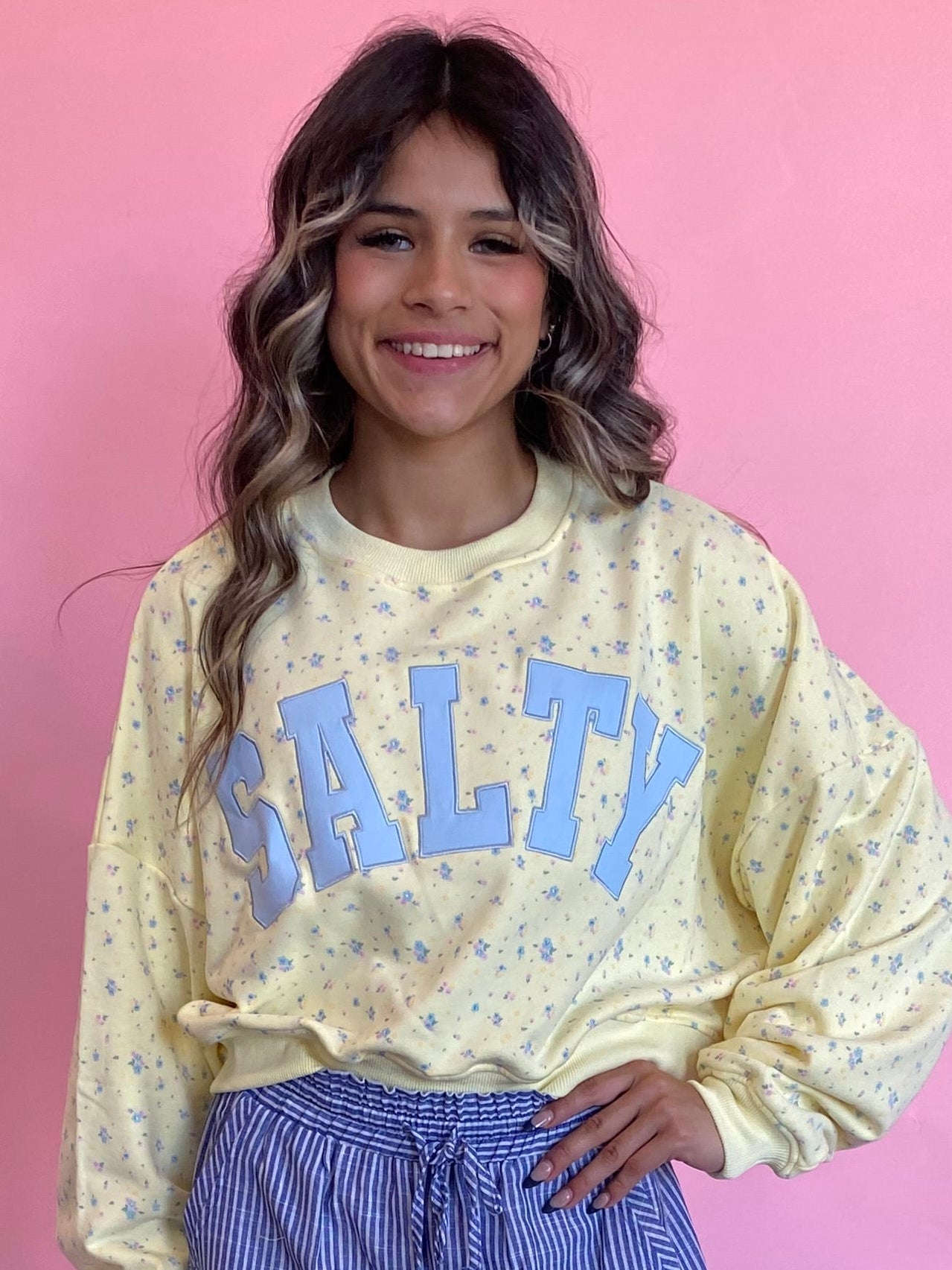 YELLOW SALTY SWEATSHIRT