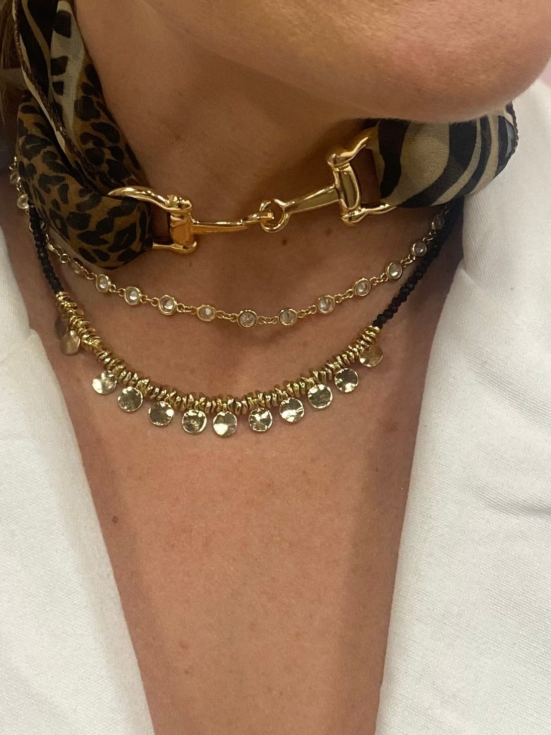 SNAFFLE BIT SCARF RING