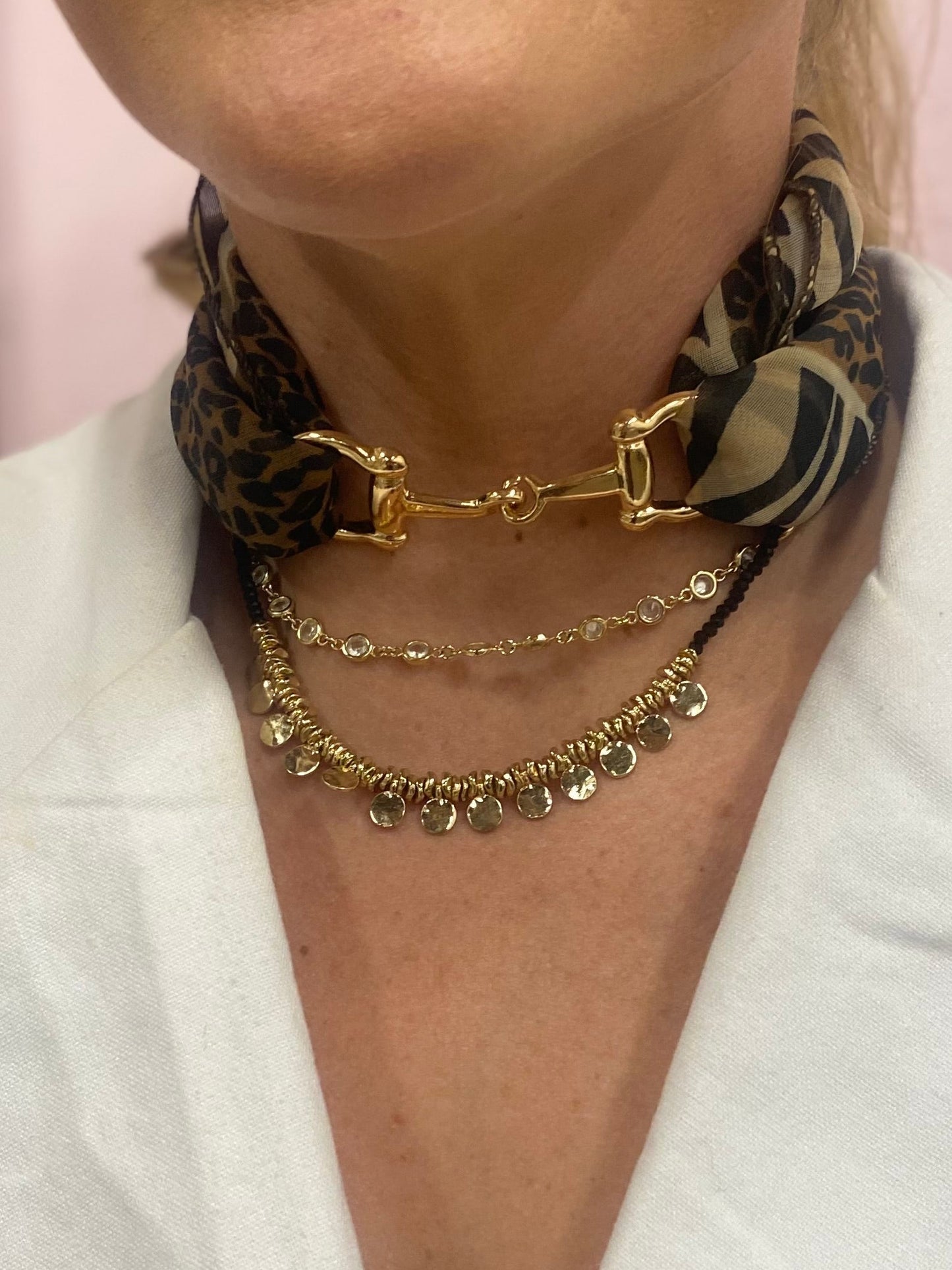 SNAFFLE BIT SCARF RING