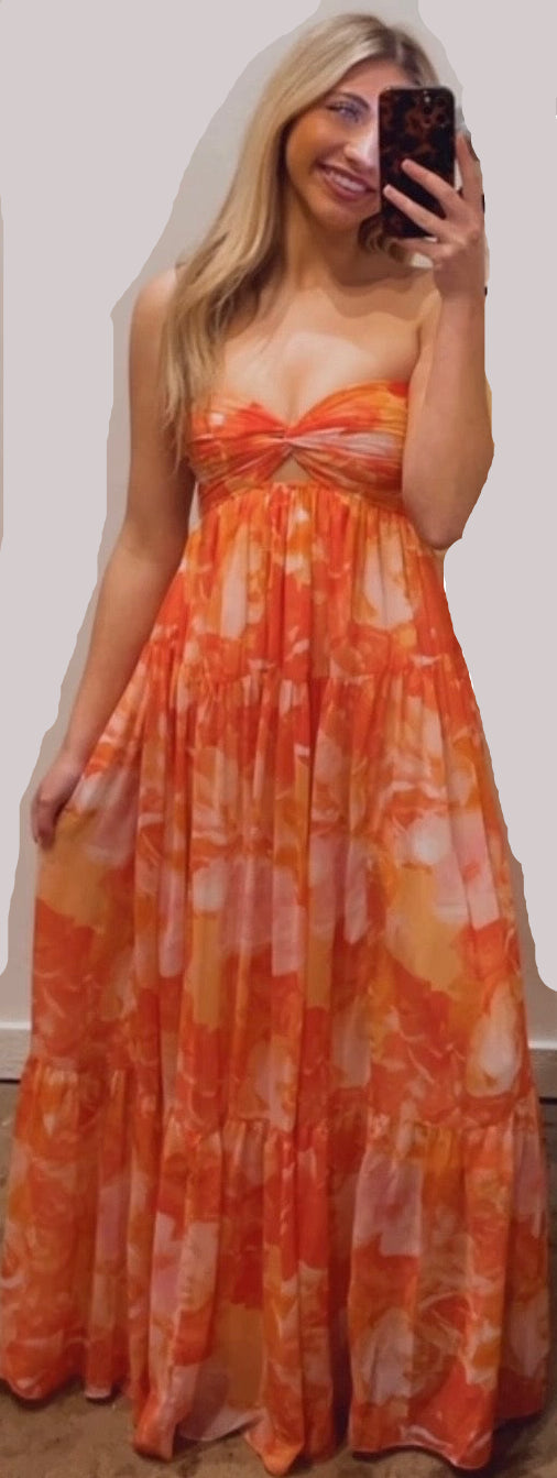 THE BEACH IS CALLING MAXI DRESS