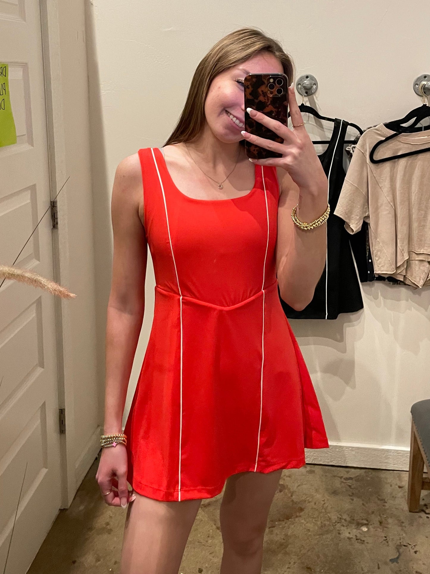 RED ATHLETIC DRESS