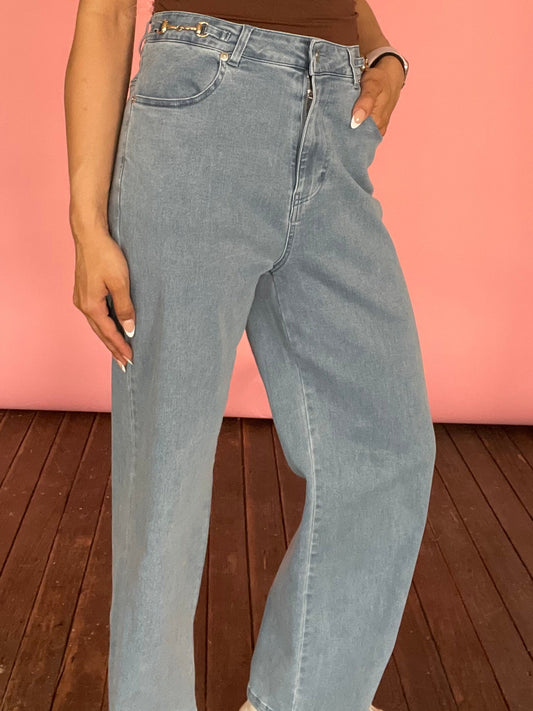 SNAFFLE BIT CROP JEANS