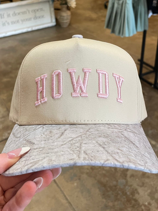 PINK HOWDY LT CAMO BILL TRUCKER