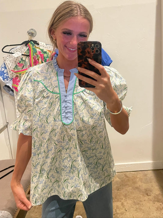 BLUE FORGET ME NOT TOP