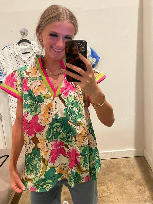 BOLD COLOR SUMMER TOP