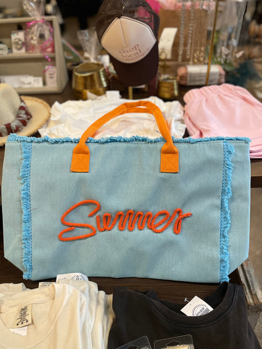 TURQUOISE SUMMER TOTE
