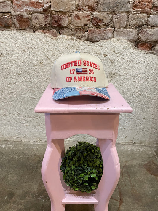 USA PATCHWORK BILL TRUCKER