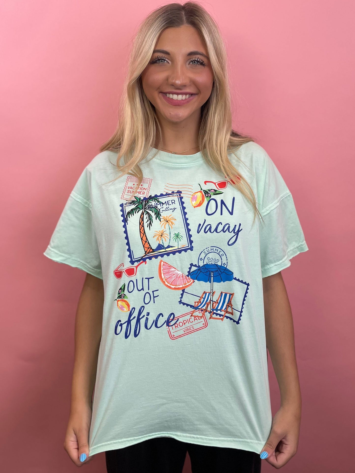 MINT ON VACAY TEE