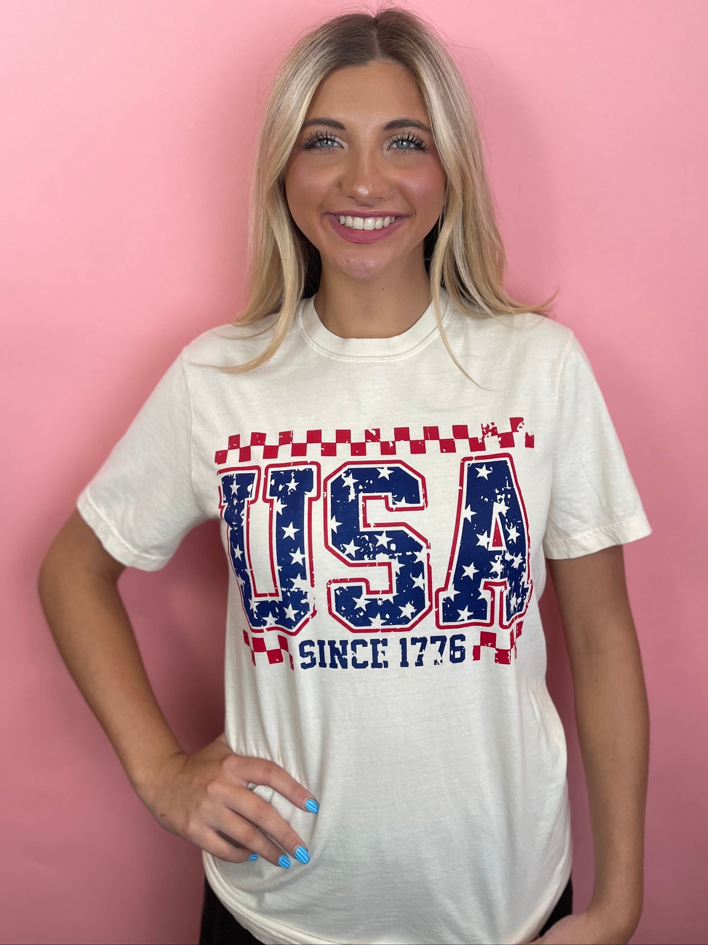 IVORY USA TEE