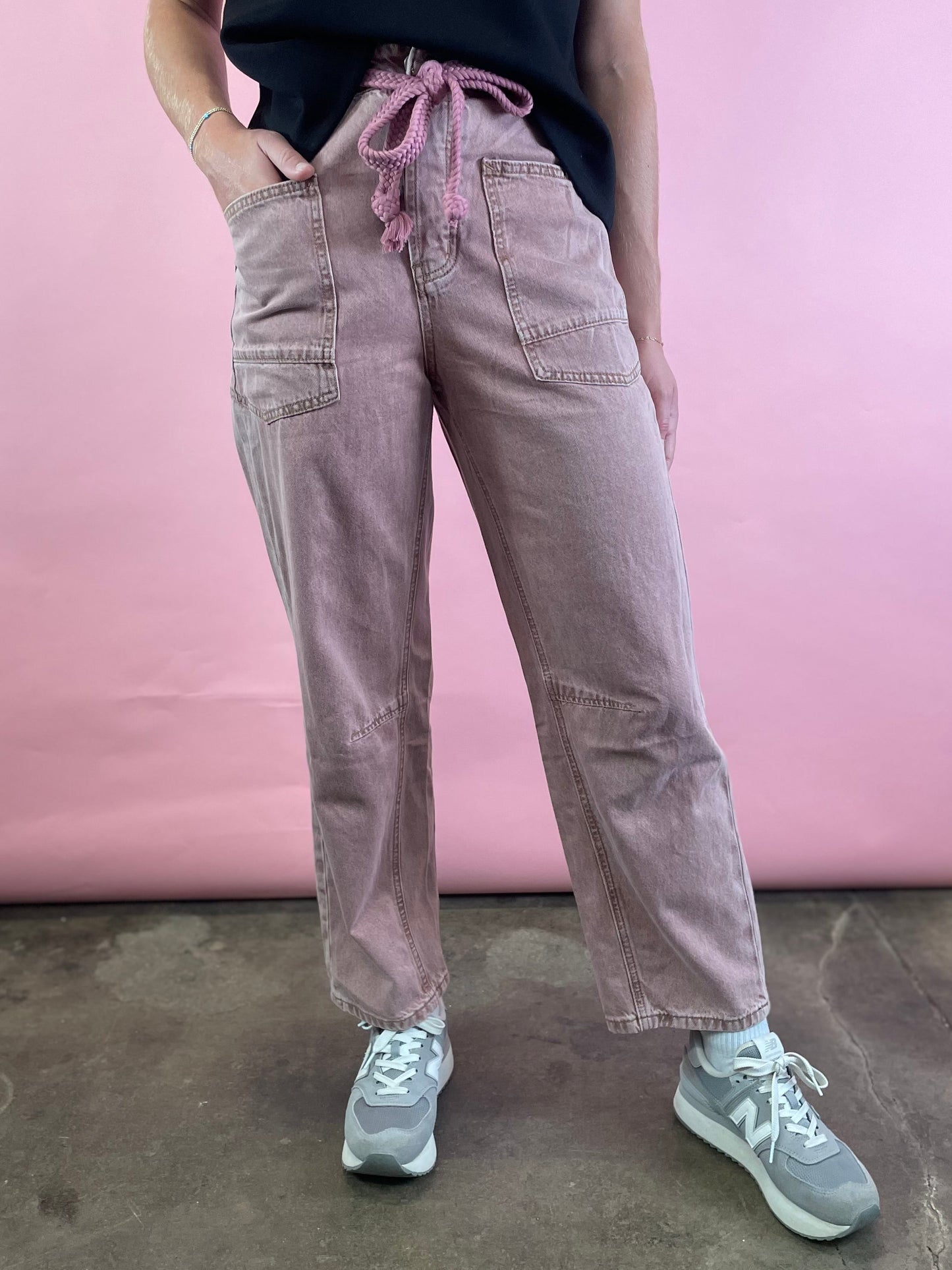 MAUVE DENIM JEANS
