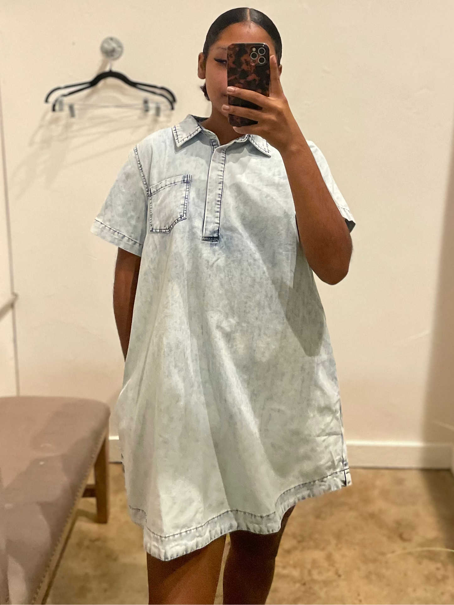 SIMPLE DENIM DRESS