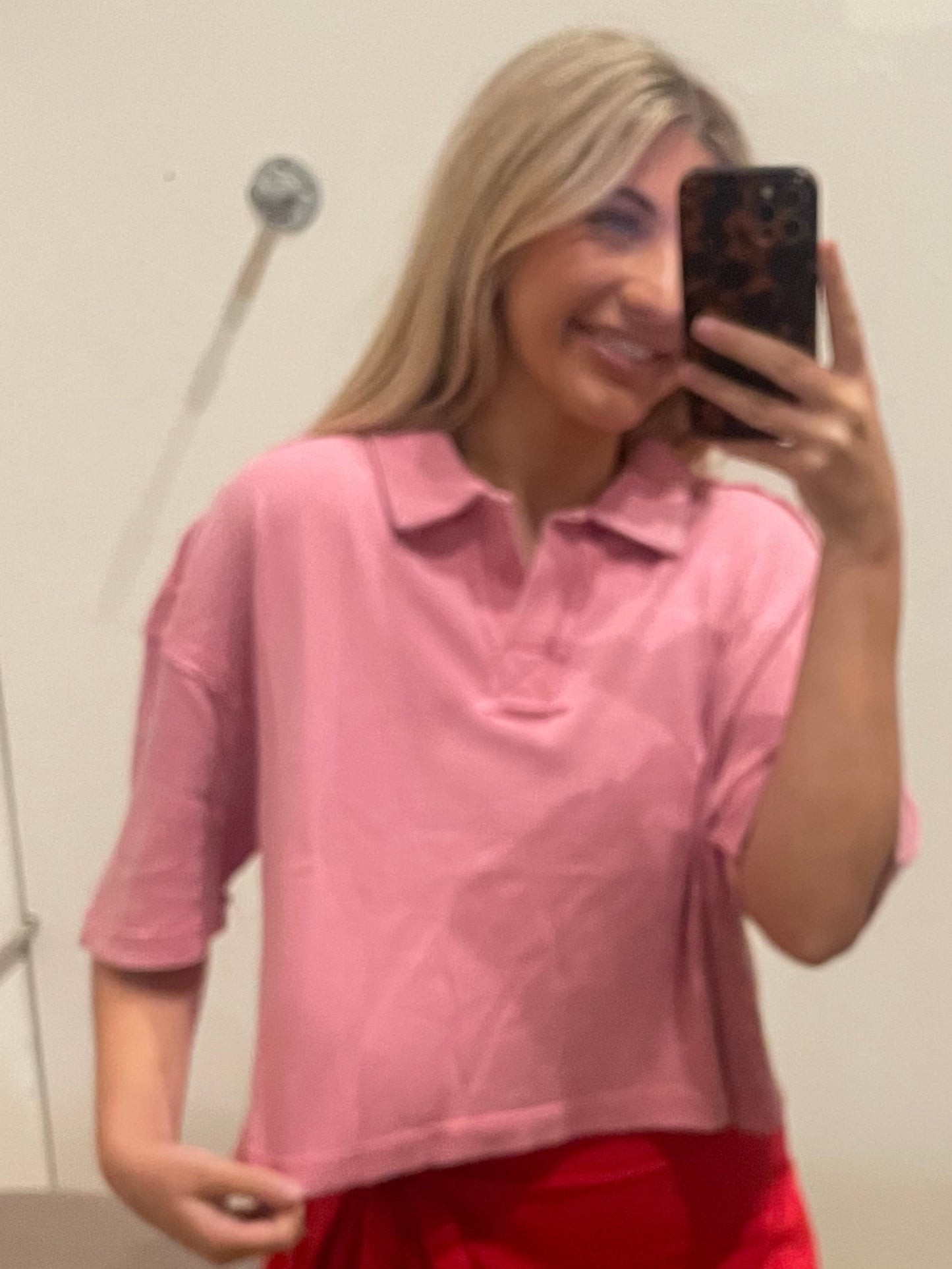 PINK WEEKEND WANDERER TOP
