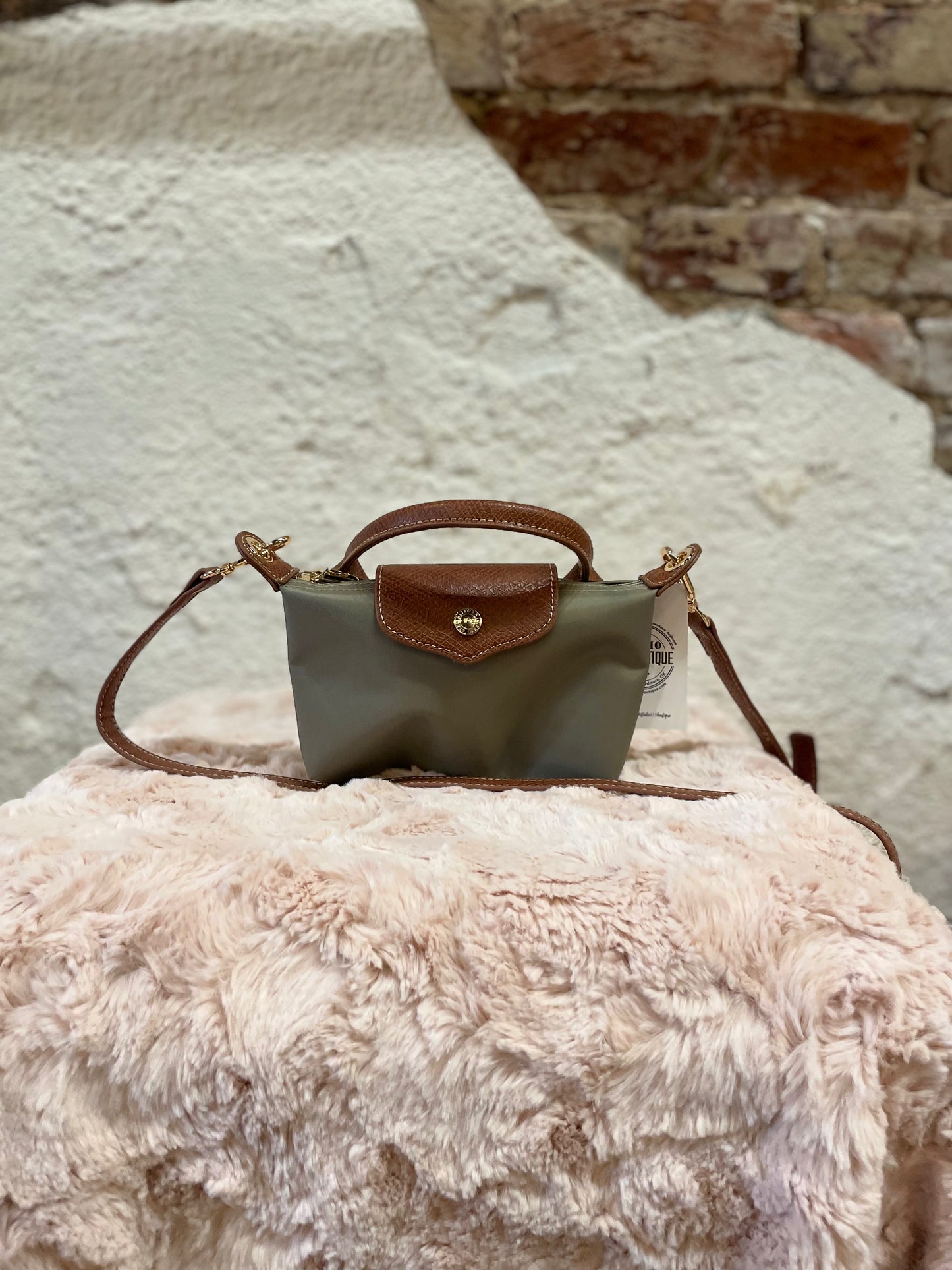 ASH BROWN MINI CROSSBODY PURSE