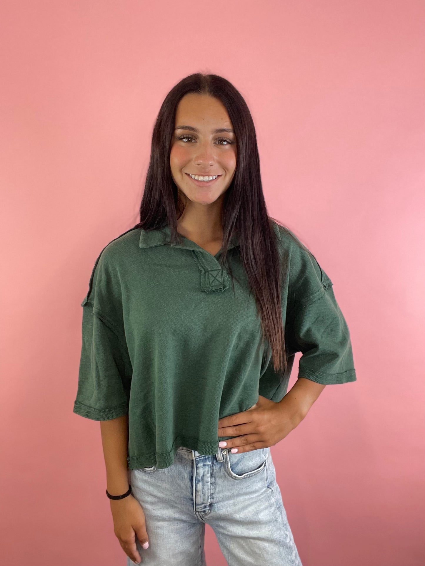 GREEN WEEKEND WANDERER TOP