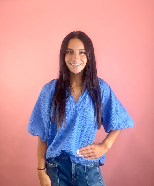 BLUE NOT YOUR EVERYDAY TOP