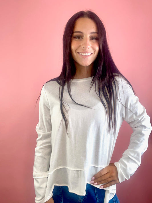 WHITE LAYERING TOP