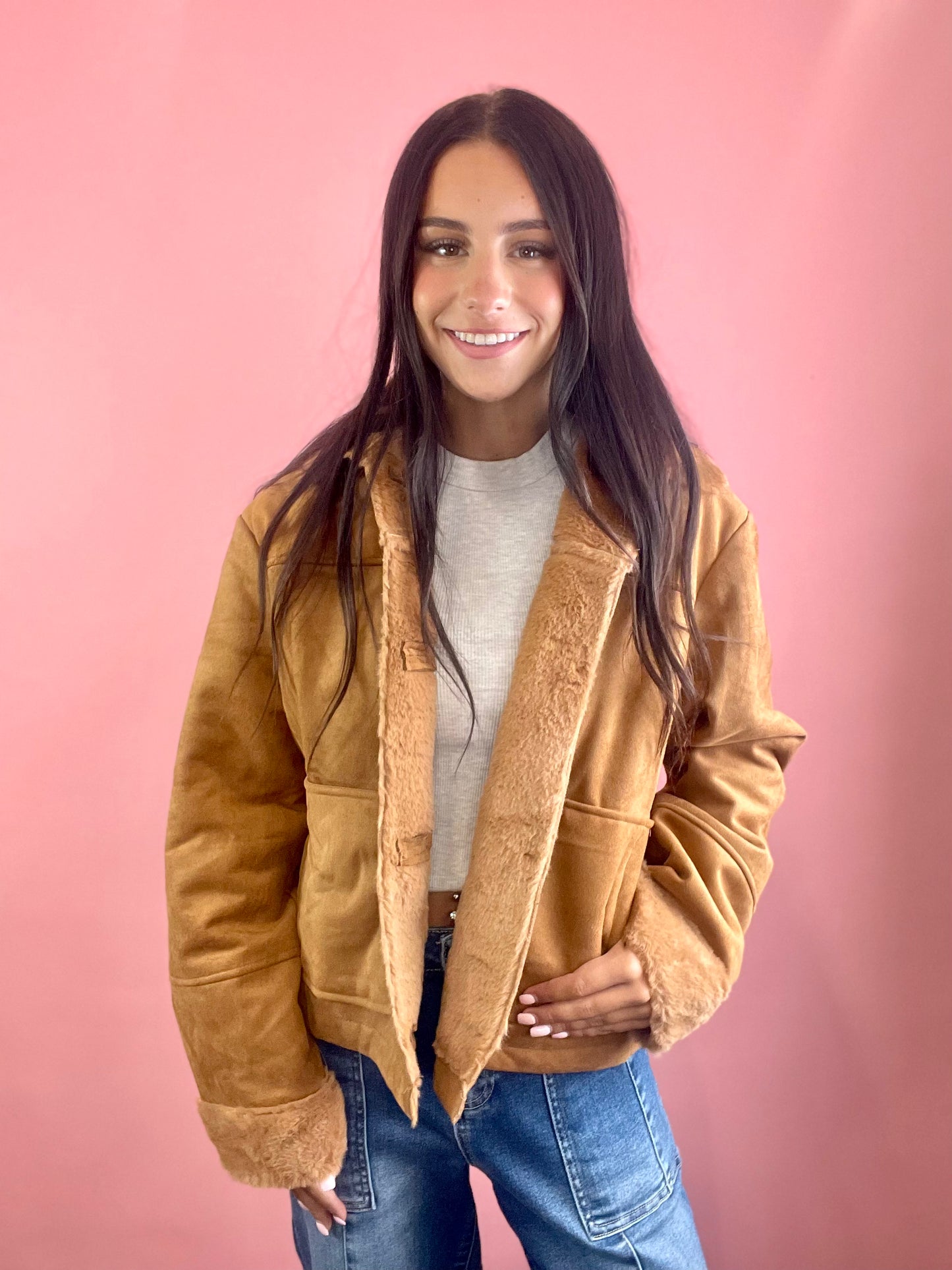 SUEDE FEEL JACKET