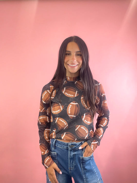 MESH FOOTBALL TOP