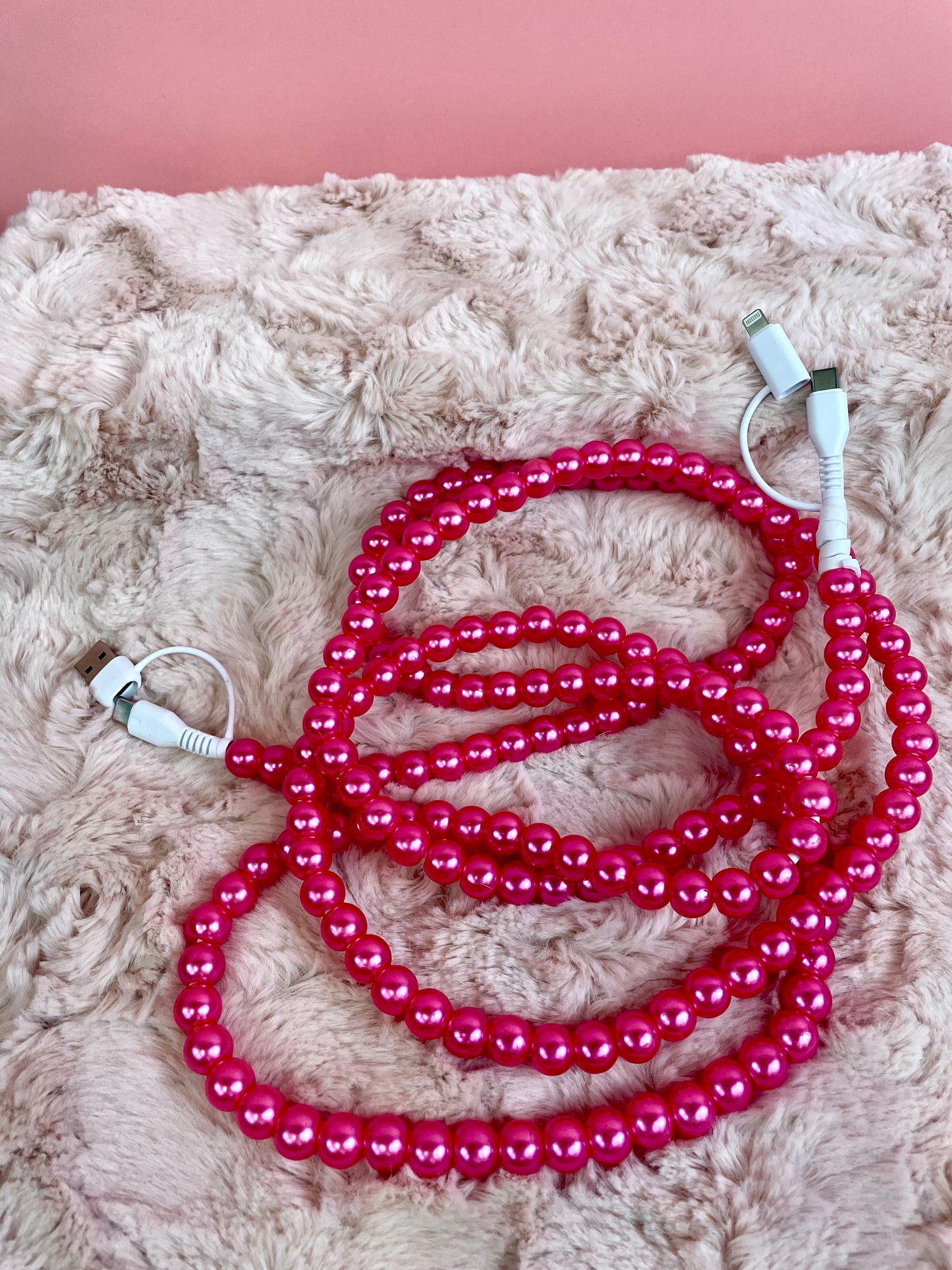 6 FT BEADING PHONE CHARGING CORD