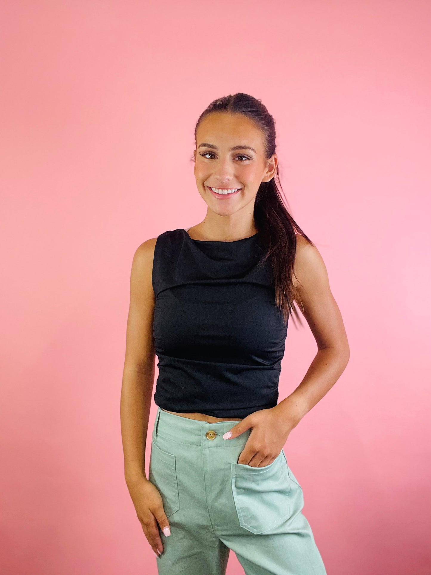LIGHTWEIGHT SEAFOAM CROP PANT