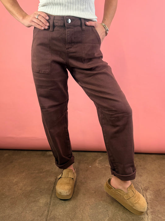 CHOCOLATE BROWN JEANS
