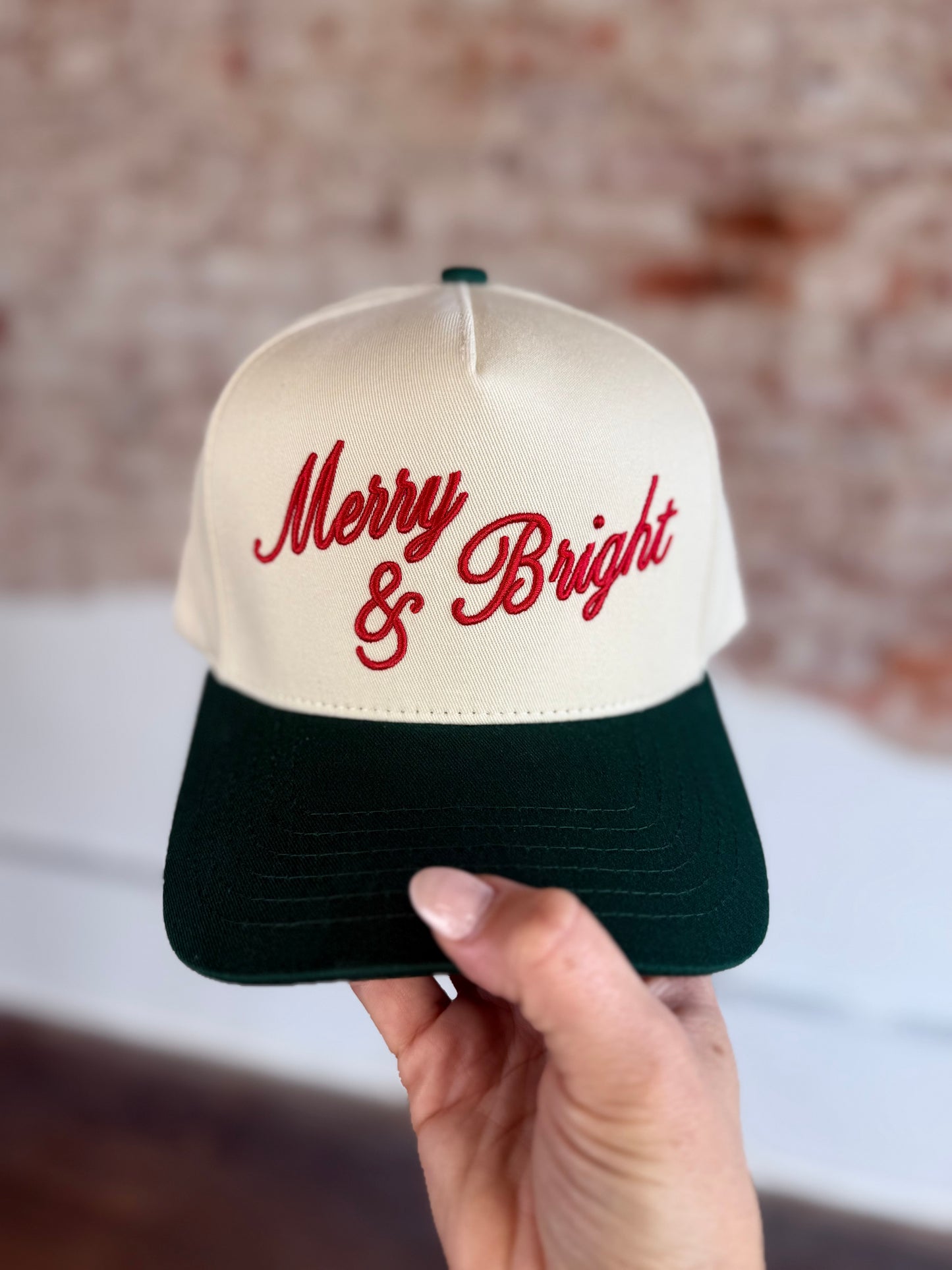 MERRY & BRIGHT TRUCKER HAT