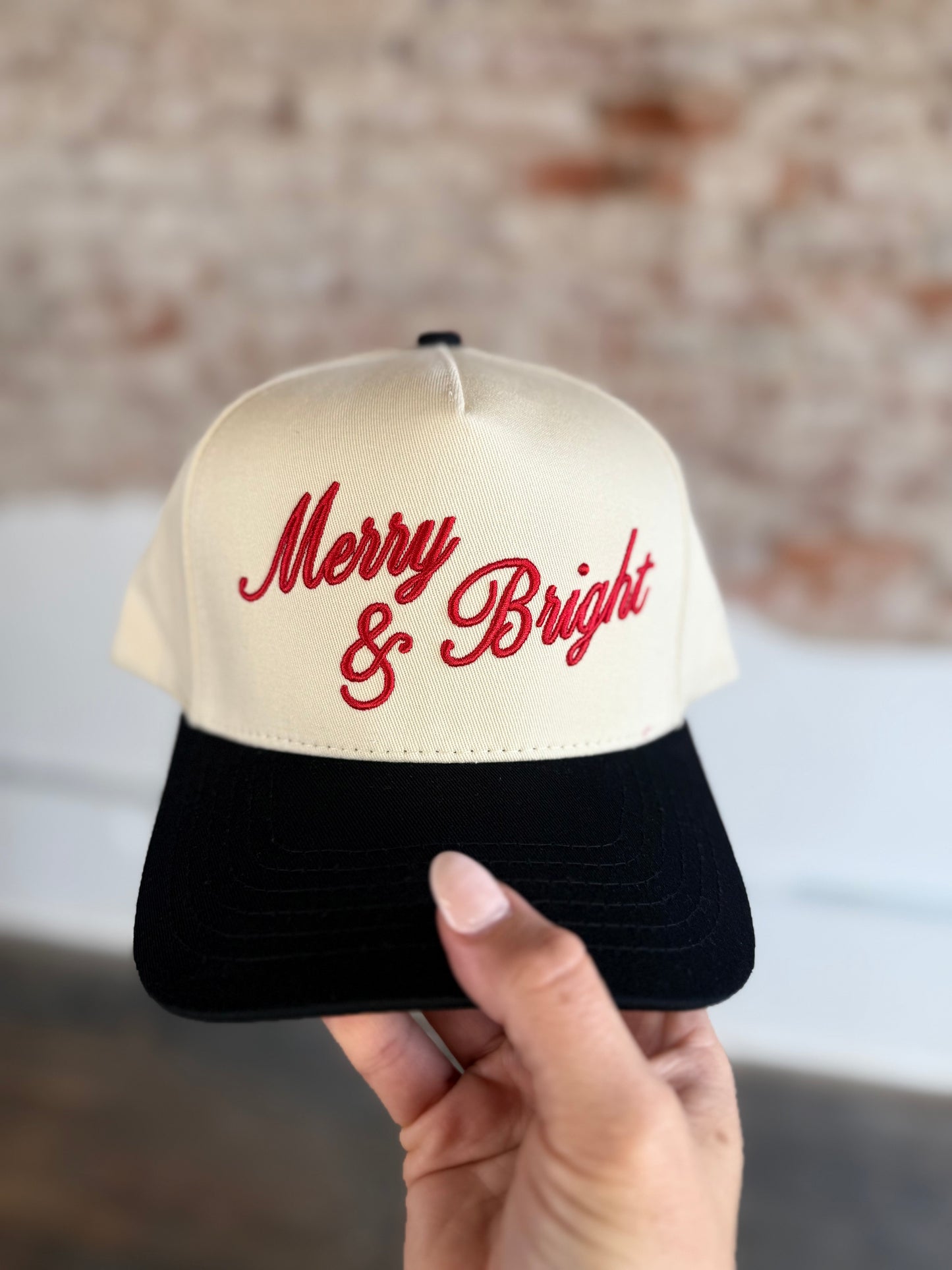 MERRY & BRIGHT TRUCKER HAT
