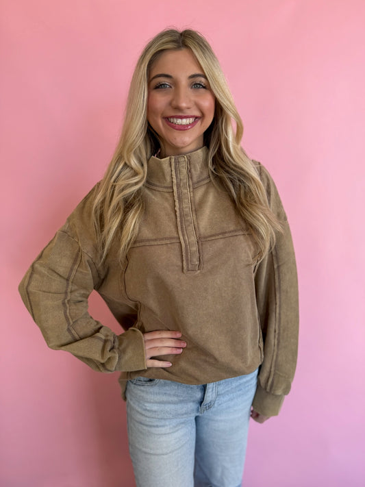 MOCHA 1/4 SNAP TOP