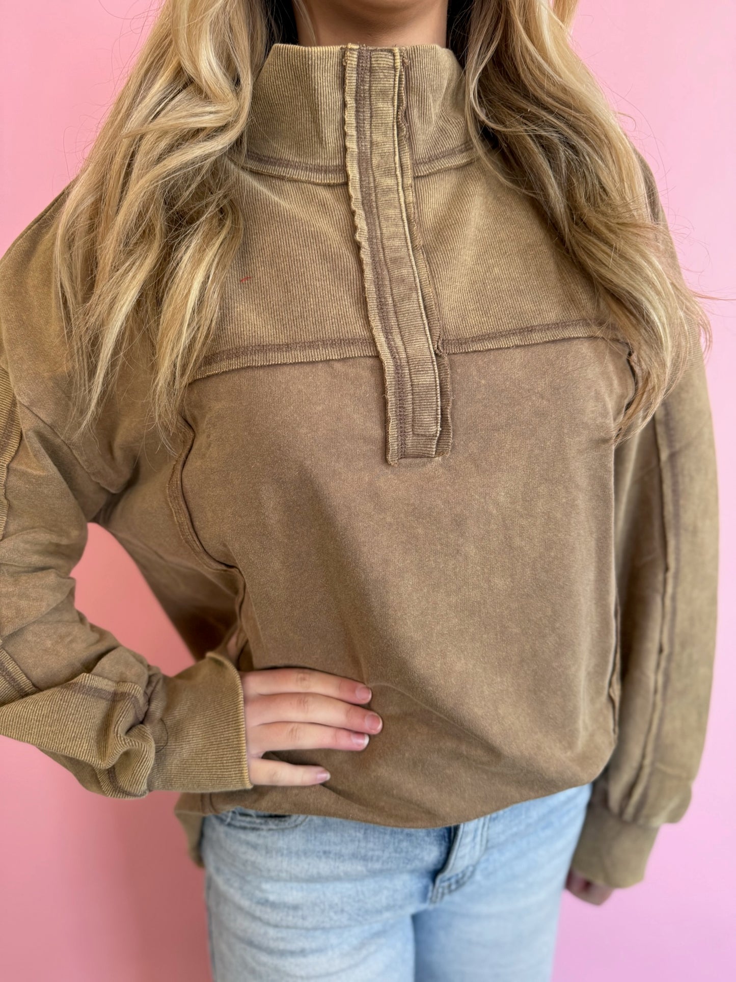 MOCHA 1/4 SNAP TOP