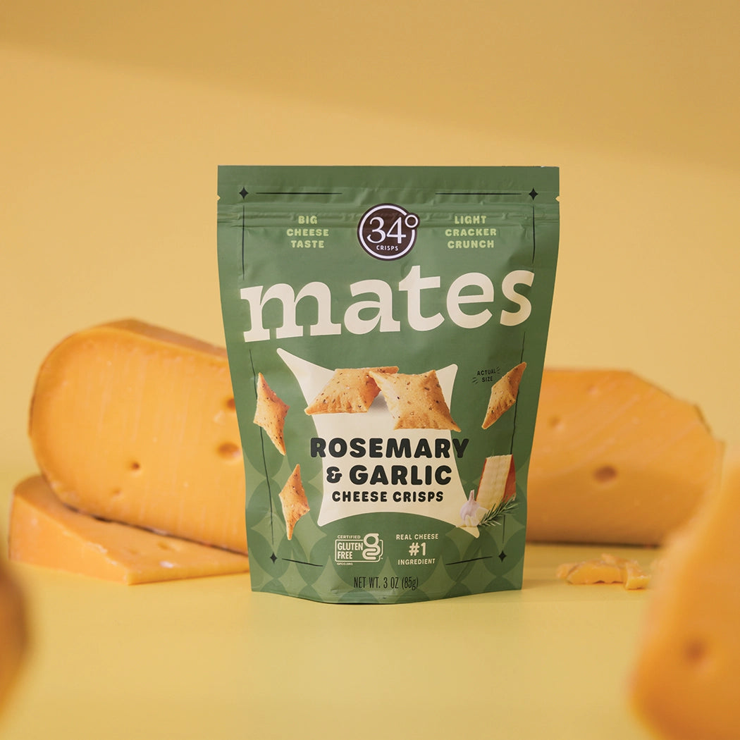ROSEMARY GARLIC MATES CHEESE CRISPS