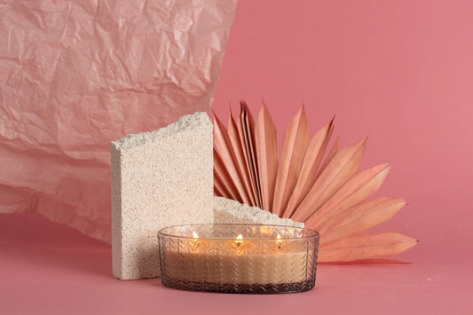 SWEET GRACE COLLECTION CANDLE CLEAR THREE WICK