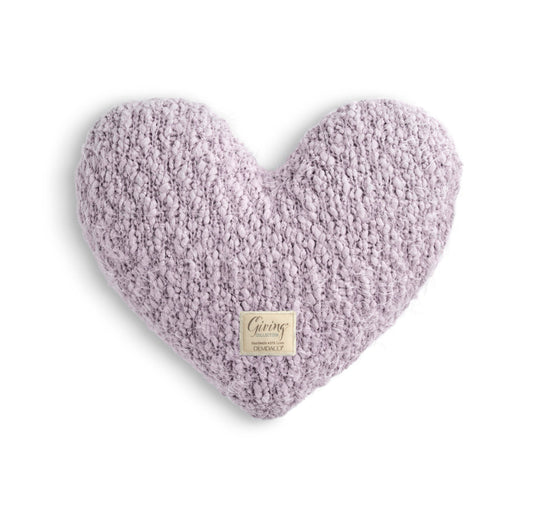 LAVENDER GIVING HEART PILLOW