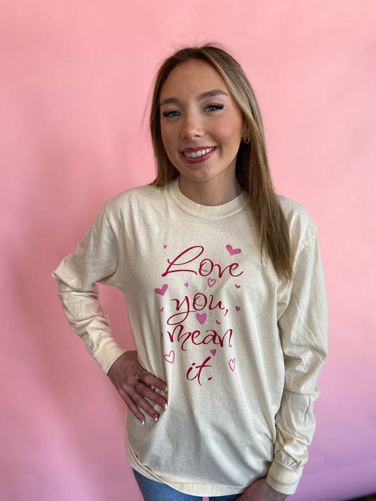 LONG SLEEVE LOVE YOU TEE