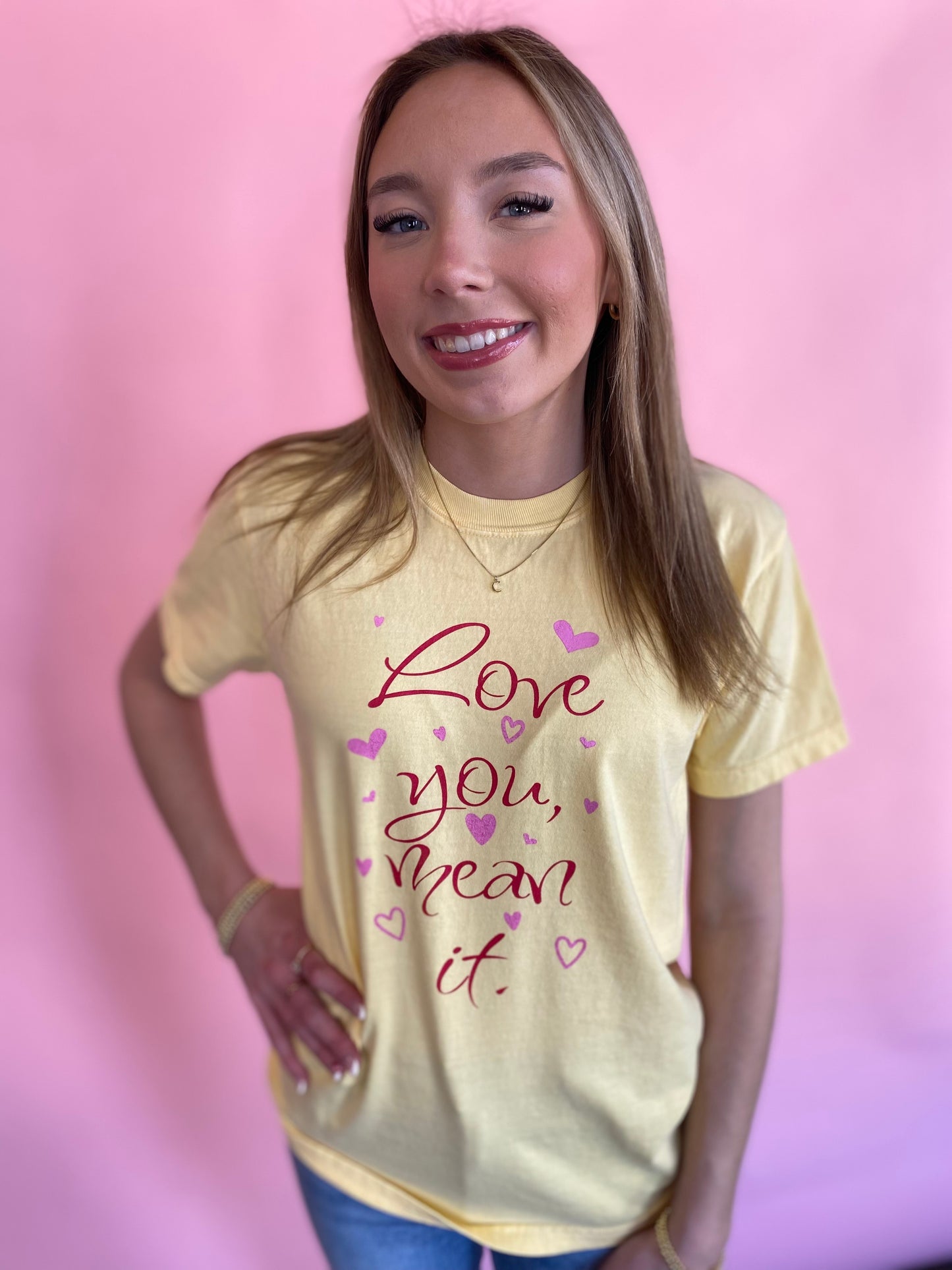 YELLOW LOVE YOU TEE