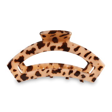 LARGE BLONDE TORTOISE TELETIES OPEN HAIR CLIP
