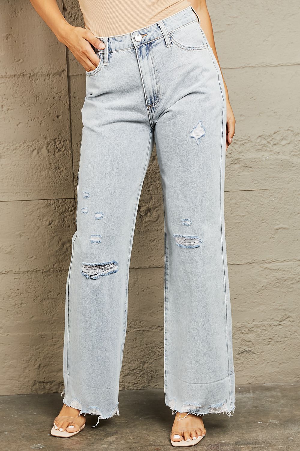 HIGH WAIST FLARE JEANS