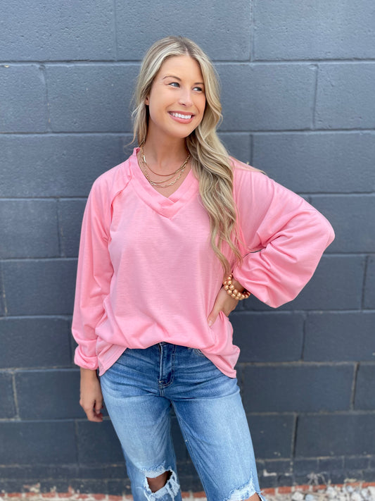 PALE PINK LIGHTWEIGHT TOP
