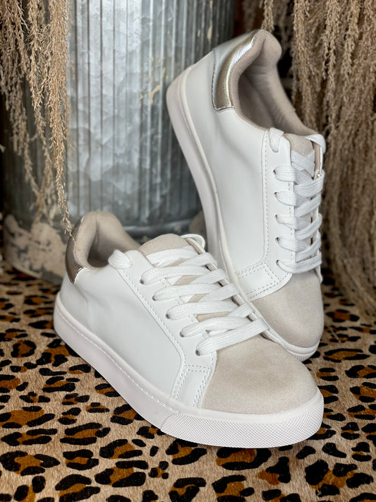 GREY SUEDE SNEAKERS