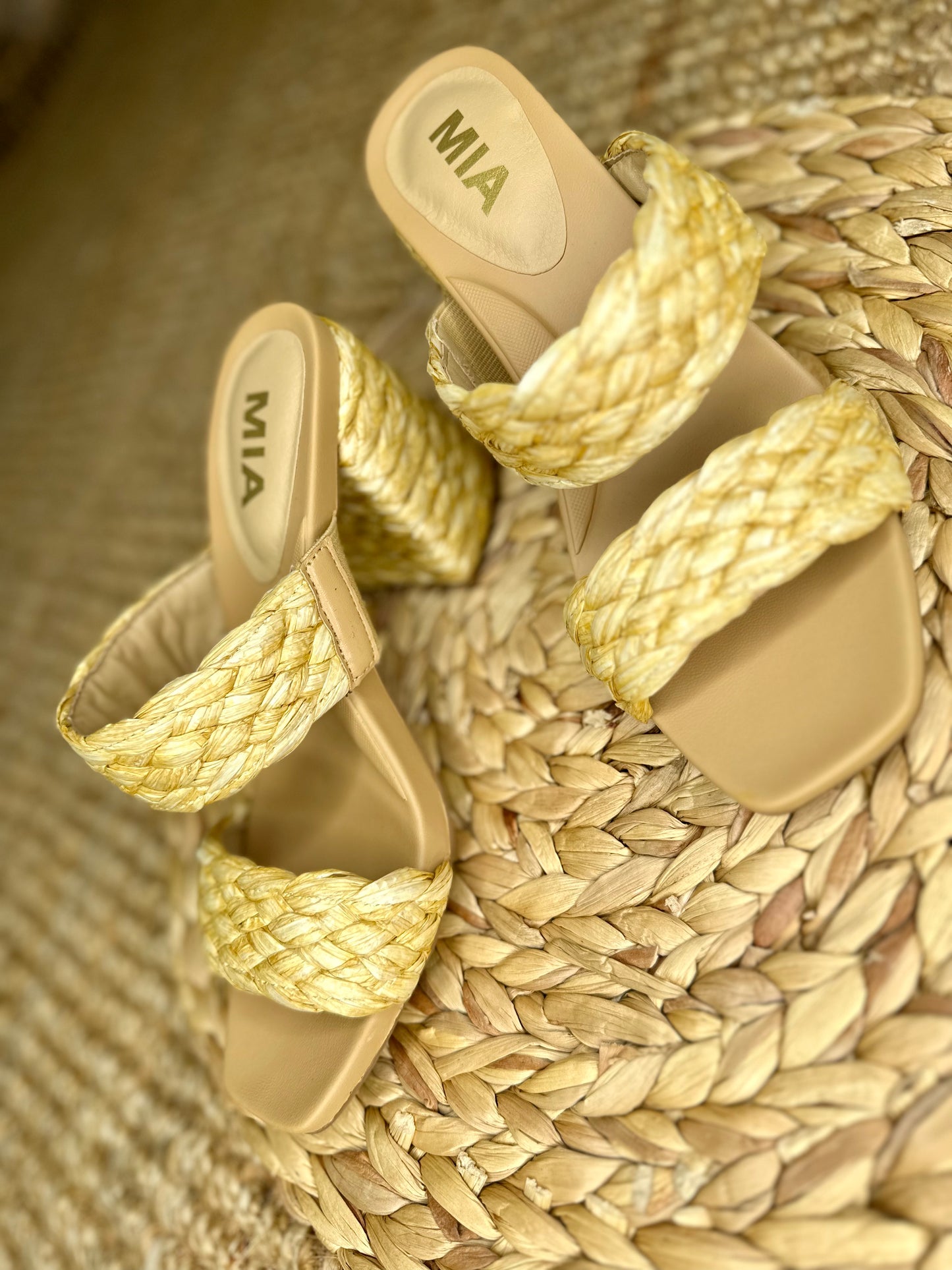 NATURAL JUTE HEELS