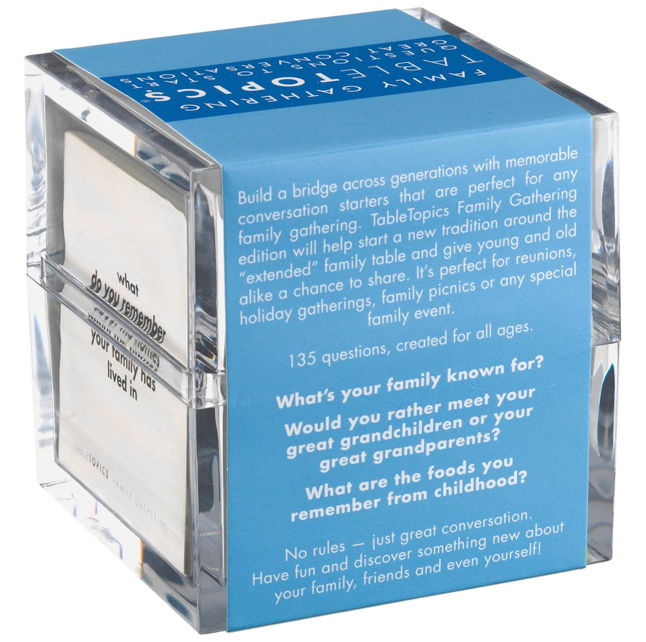 FAMILY GATHERING TABLE TOPICS GAME