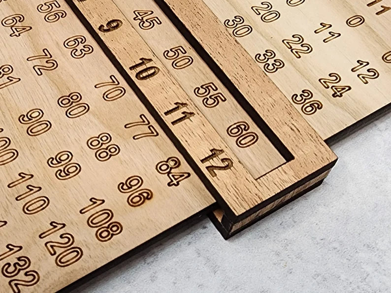 WOODEN MULTIPLICATION TABLE