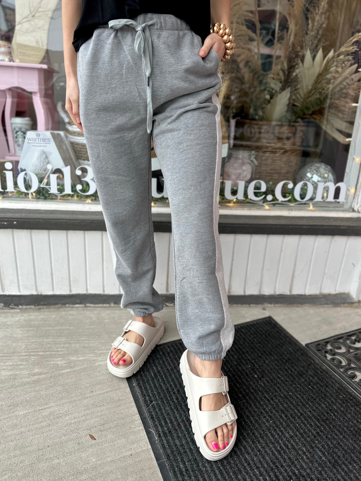 TWO TONE TERRY JOGGER