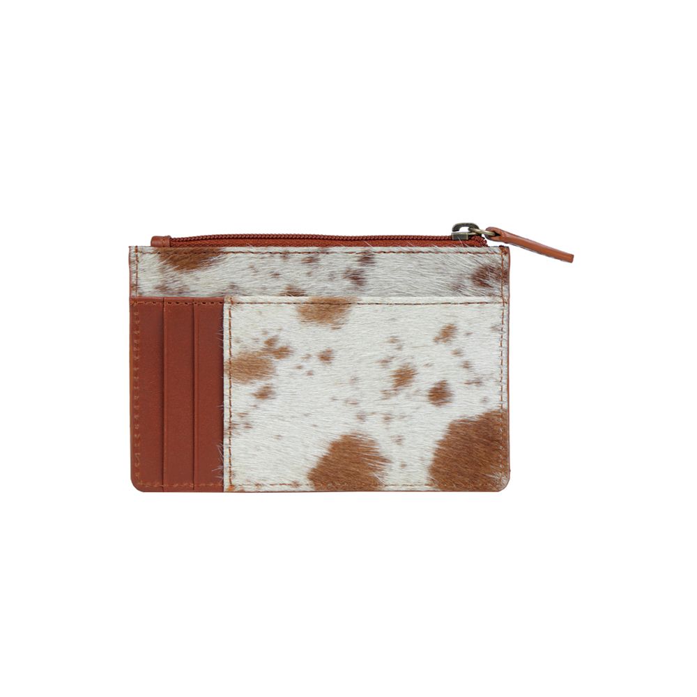 COWHIDE CARDHOLDER W/ COIN POUCH